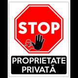 Indicator  stop proprietate privata